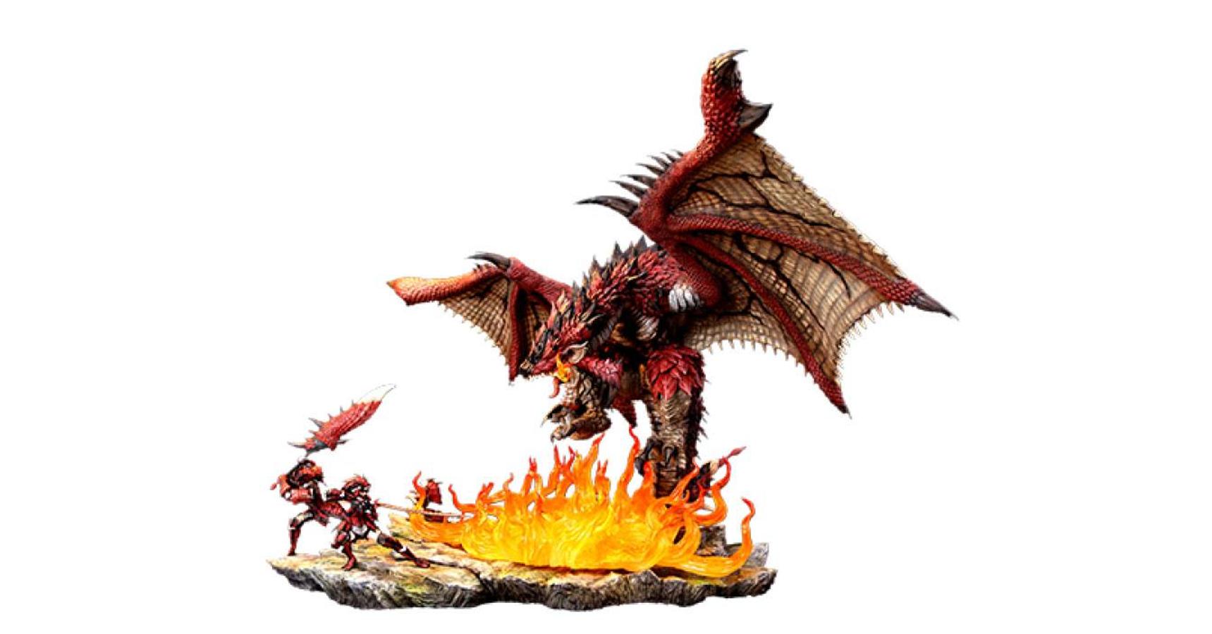 Monster Hunter Diorama 1 10 Rathalos The Fiery Bundle 52 Cm Kinetiquettes Cable Comics