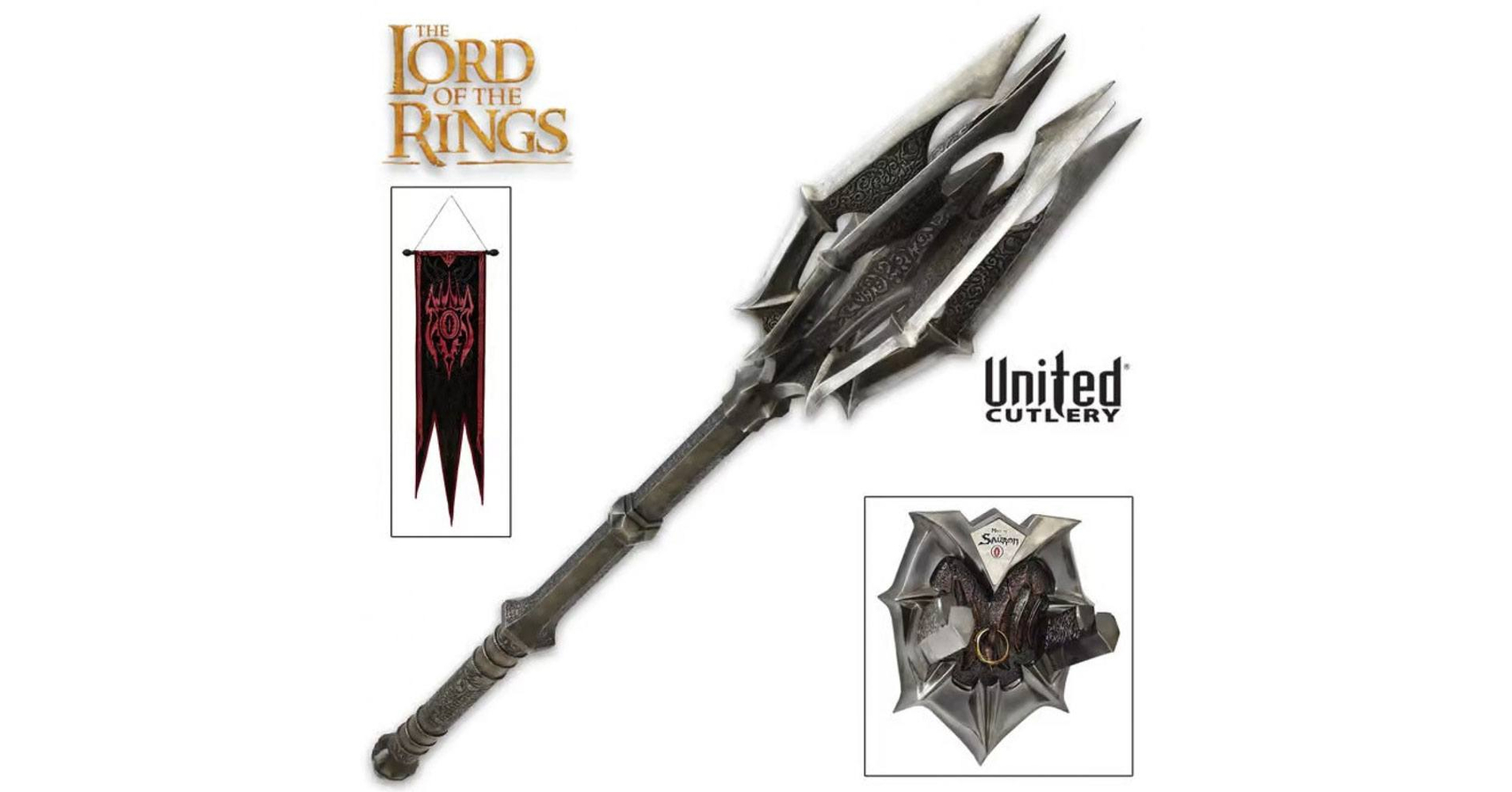 Lord of the Rings Replica 1/1 Mace of Sauron with One Ring - United ...