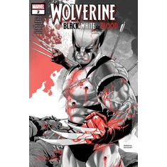 Wolverine black white and blood