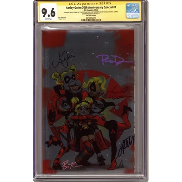 Harley Quinn 30th Anniversary Special #1 Dini Cover CGC 9.6 Signed by : Timm; Dini; Mebberson; Conner;Palmiotti