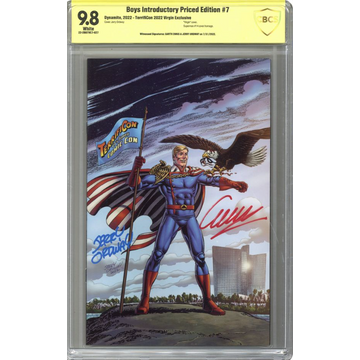 Boys Introductory Edition #7  TerrifiCon 2022 Virgin Exclusive variant signed by Garth Ennis and Jerry Ordway CGC 9.8