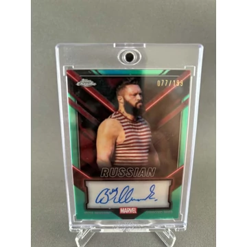 Topps Chrome Deadpool 2025 Russian /199 dedikált, számozott kártya