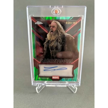 Topps Chrome Deadpool 2025 Sabretooth /150 dedikált, számozott kártya