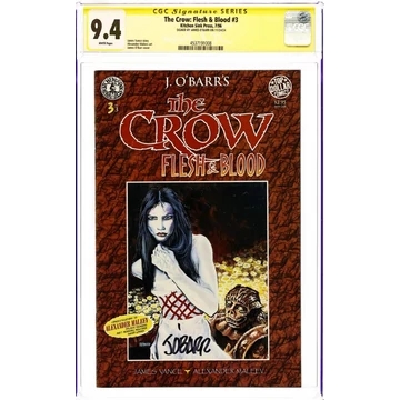 Crow Flesh and Blood #3 CGC 9.4 Signed by James O'Barr
