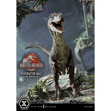 Jurassic Park III Legacy Museum Collection Statue 1/6 Velociraptor Male Bonus Version 40 cm