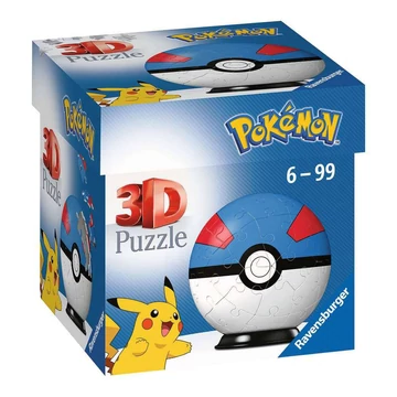 Pokémon 3D Puzzle Pokéballs: Great Ball (55 pieces)