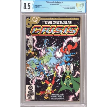 Crisis on Infinite Earths #1 CBCS 8.5 1st app. Alexander Luthor, Pariah