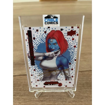 Upper Deck Marvel Anime Vol 2  Artist Auto In-Hyuk Lee /75 Mystique kártya
