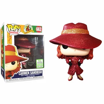Carmen Sandiego 2019 Spring Convention limited Diamond glitter Funko POP