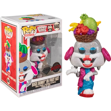 Looney Tunes Bugs Bunny (in Fruit Hat)  Diamond Glitter Funko POP