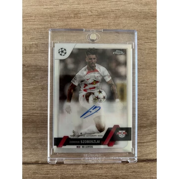 2022-23 Topps Dominik Szoboszlai RB Leipzig Auto  kártya