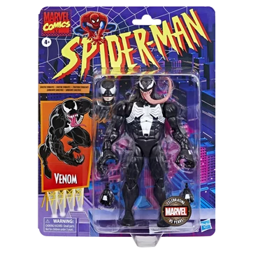 Marvel Legends Series Venom retro hátlapos akciófigura