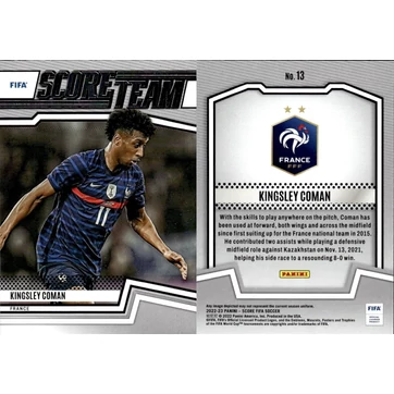 2022-23 PANINI SCORE FIFA SOCCER ScoreTeam Kingsley Coman France