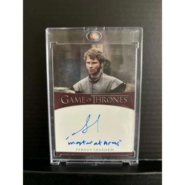 Game of Thrones Fergus Leathem mint Rodrick aláírt kártya