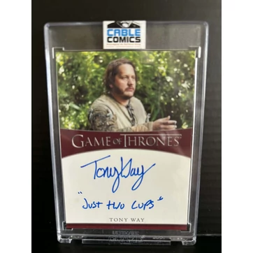 Game of Thrones Tony Way mint Dontos Holland aláírt kártya