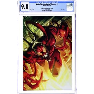 Web of Venom Cult of Carnage Unknown comics virgin variant CGC 9.8