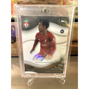 Topps Fábio Carvalho Liverpool RC auto, dedikált újonc kártya