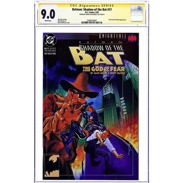Batman Shadow of the Bat #17 CGC 9.0 signed by Stelfreeze