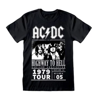 AC/DC T-Shirt Highway To Hell 1979 Tour Black Size L