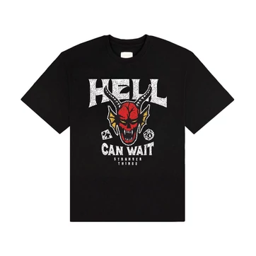 Stranger Things T-Shirt Hell Can Wait (black) Size L