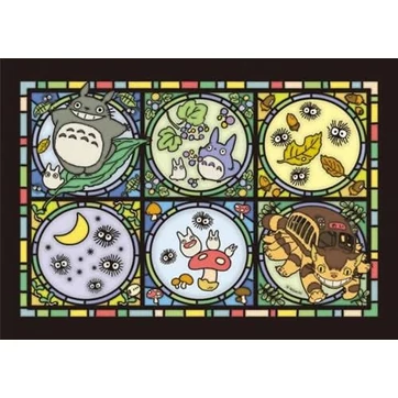 My Neighbor Totoro Art Crystal Jigsaw Puzzle Totoro's Forest Letter