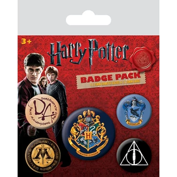 Harry Potter Pin-Back Buttons 5-Pack Hogwarts