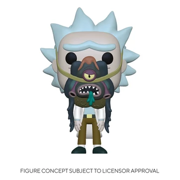 Rick & Morty POP! Animation Vinyl Figure Rick w/ Glorzo 9 cm