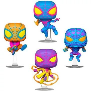 Marvel POP! TV Vinyl Figure 4-Pack Miles Morales (BLKLT) 9 cm