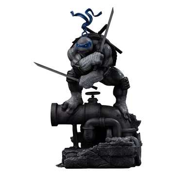 Teenage Mutant Ninja Turtles Art Scale Statue 1/10 Leonardo Black and White Variant 26 cm heo exclusive