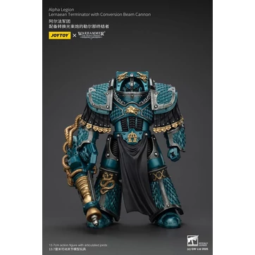 Warhammer The Horus Heresy Action Figure Alpha Legion Lernaean Terminator with Conversion Beam Cannon 20 cm