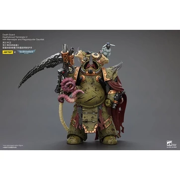 Warhammer 40k Action Figure 1/18 Death Guard Deathshroud Terminator 2 with Manreaper and Plaguespurter Gauntlet 14 cm