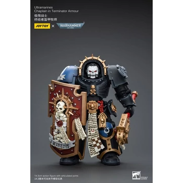 Warhammer 40k Action Figure 1/18 Ultramarines Chaplain in Terminator Armour 12 cm