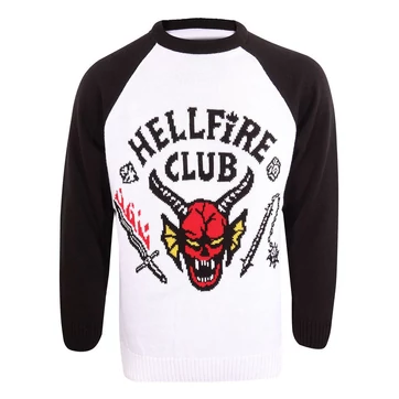 Stranger Things Sweatshirt Christmas Jumper Hellfire Club Size L