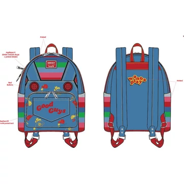 Childs Play by Loungefly Backpack Chucky Cosplay