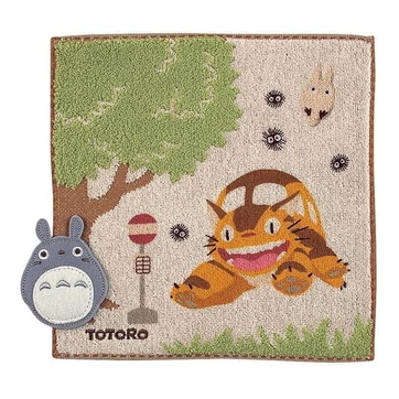 My Neighbor Totoro Mini Towel Bus Stop 25 x 25 cm