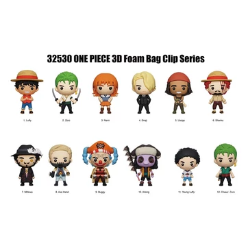 One Piece 3D PVC Bag Clips Netflix Series 1 Display (24)