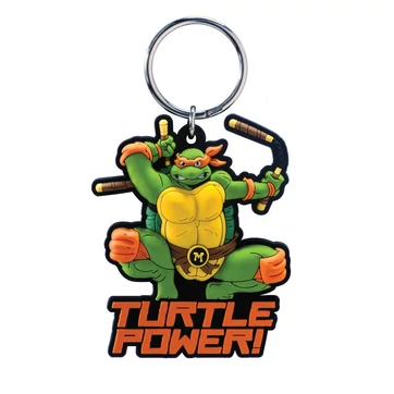 Teenage Mutant Ninja Turtles Soft Touch PVC Bag Clip Michelangelo
