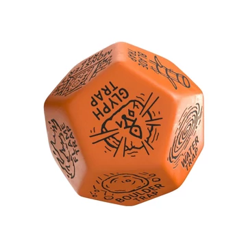 Viridian Jumbo Dice Trap Generator Die D12 Orange