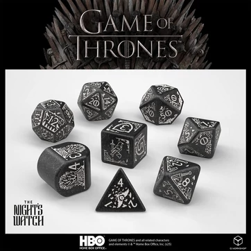 Game of Thrones Dice Set Night's Watch (8)
