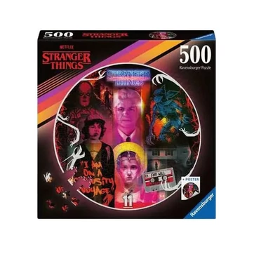 Stranger Things Round Jigsaw Puzzle Friends Don't Lie (500 pieces)