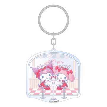 Sanrio Acrylic Keychain Hello Kitty & Friends American Diner 6 cm