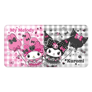 Sanrio Pink Black Party Series XXL Mousepad My Melody & Kuromi