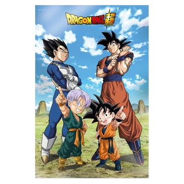 Dragon Ball Super 3D Poster Battle of Gods Goku Vegeta Family 38 x 58 cm