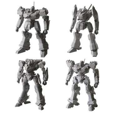 Armored Core Structure Arts Plastic Model Kits 4-Pack Series 1