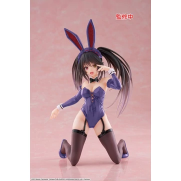 Date A Live V PVC Statue Desktop Cute Figure Kurumi Tokisaki Bunny Ver. Renewal 13 cm