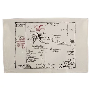 The Hobbit Tea Towel Thorins Map 72 cm