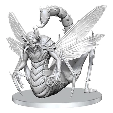 Pathfinder Deep Cuts Unpainted Miniature Derakni (Locust Demon)