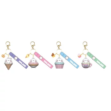 Molang Snack Time Series Keychain with Hand Strap Display (9)