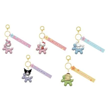Sanrio Balloon Series Keychain with Hand Strap Hello Kitty and Friends Display (12)