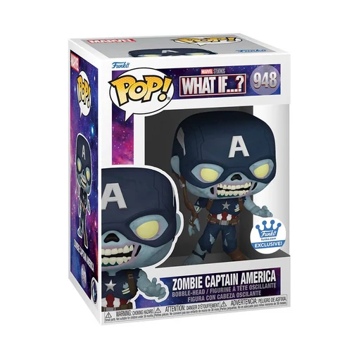 What If...? POP! Animation Vinyl Figure Zombie Captain America Exclusive 9 cm figura